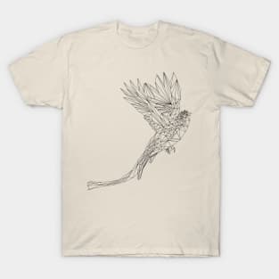 Geometric Quetzal Outline T-Shirt